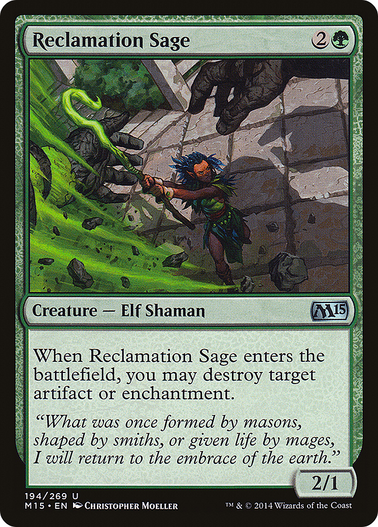 Reclamation Sage (M15-194) [Magic 2015]