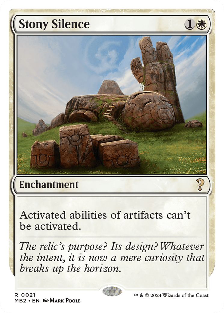Stony Silence (MB2-021) [Mystery Booster 2]