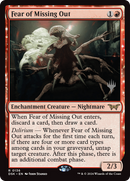 Fear of Missing Out (PPDSK-136P) [Duskmourn: House of Horror Promos]: (enchantment) Foil