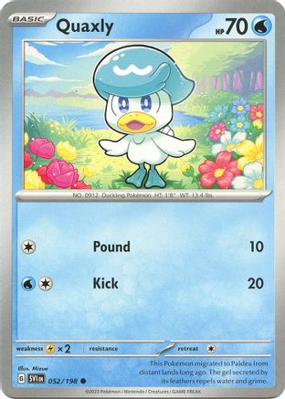 Quaxly 52 - [SV01 Scarlet & Violet Base Set] Reverse Holofoil