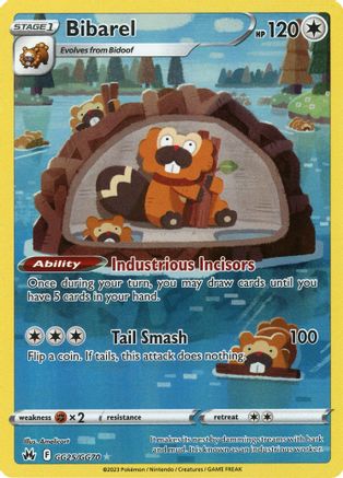 Bibarel GG25/70 - [Crown Zenith Galarian Gallery] Holofoil