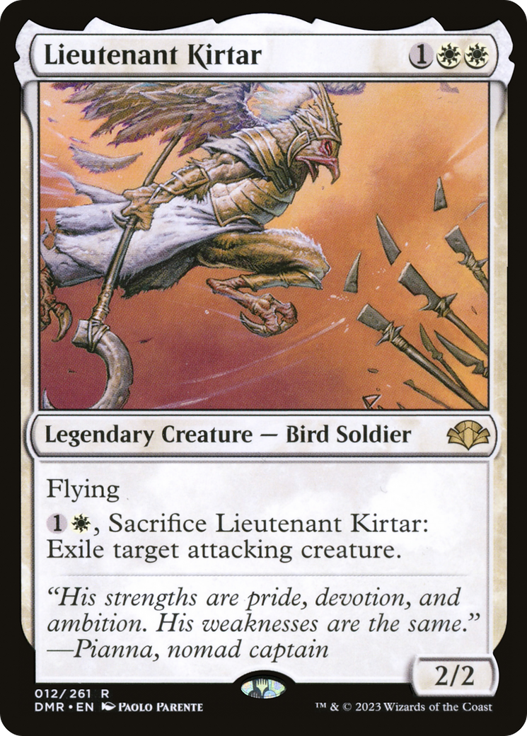 Lieutenant Kirtar (DMR-012) [Dominaria Remastered]