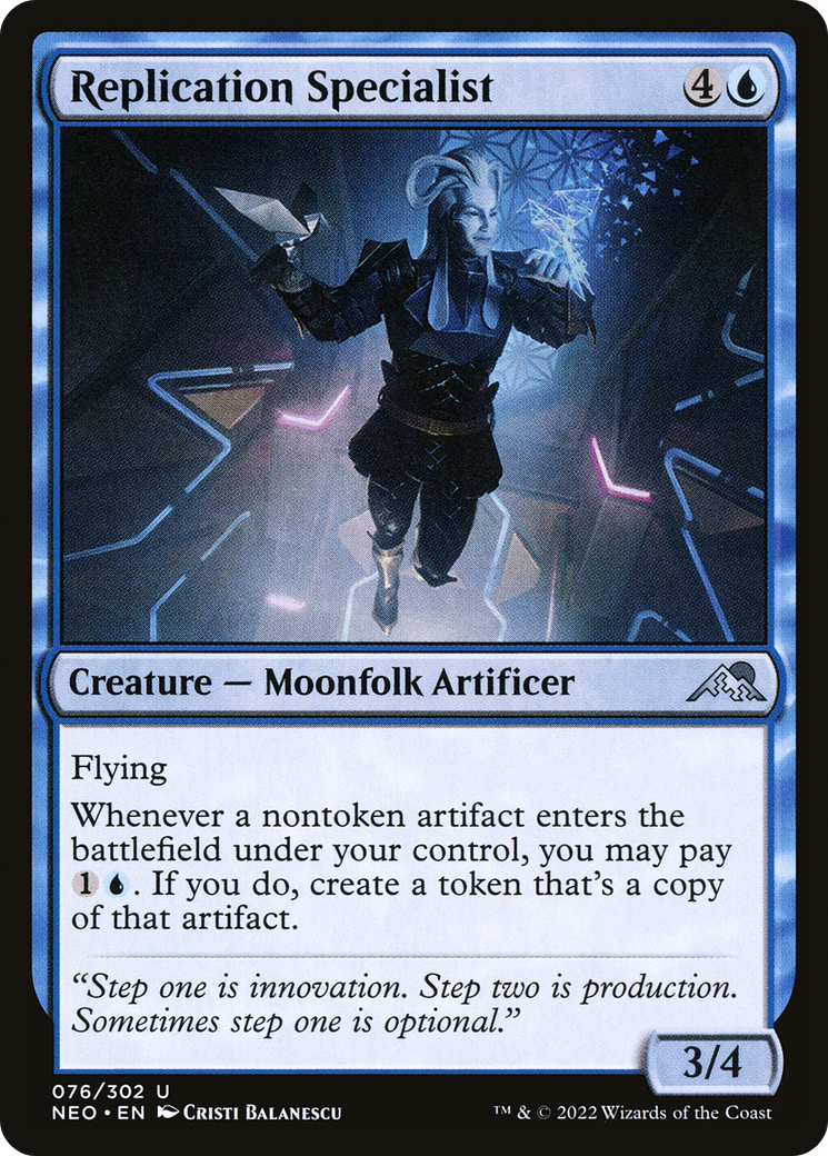 Replication Specialist (NEO-076) [Kamigawa: Neon Dynasty] Foil
