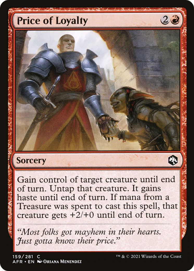 Price of Loyalty (AFR-159) [Adventures in the Forgotten Realms] Foil