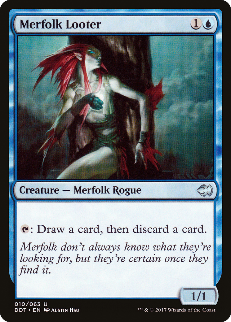 Merfolk Looter (DDT-010) [Duel Decks: Merfolk vs. Goblins]