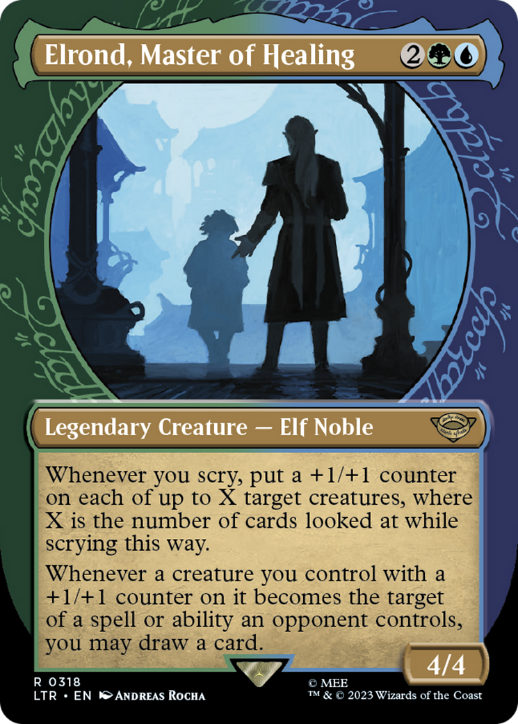 Elrond, Master of Healing (LTR-318) [The Lord of the Rings: Tales of Middle-earth]: (Showcase) (Borderless)