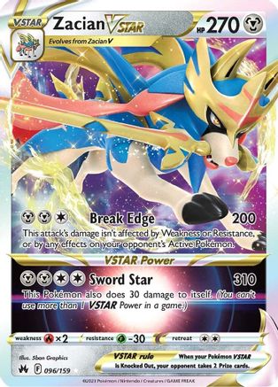 Zacian VSTAR 96/159 - [Crown Zenith] Holofoil