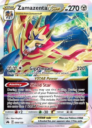 Zamazenta VSTAR 99/159 - [Crown Zenith] Holofoil