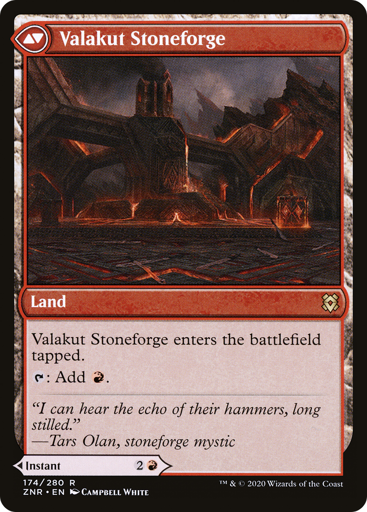 Valakut Awakening // Valakut Stoneforge (LIST-ZNR-174) [The List]
