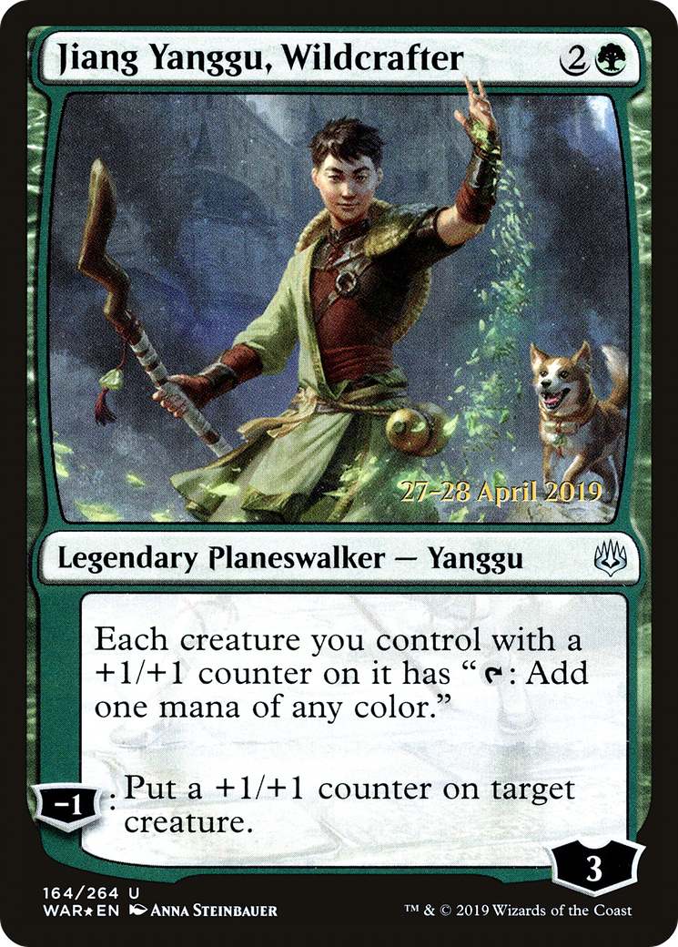 Jiang Yanggu, Wildcrafter (PRE-164S) [War of the Spark Promos] Foil
