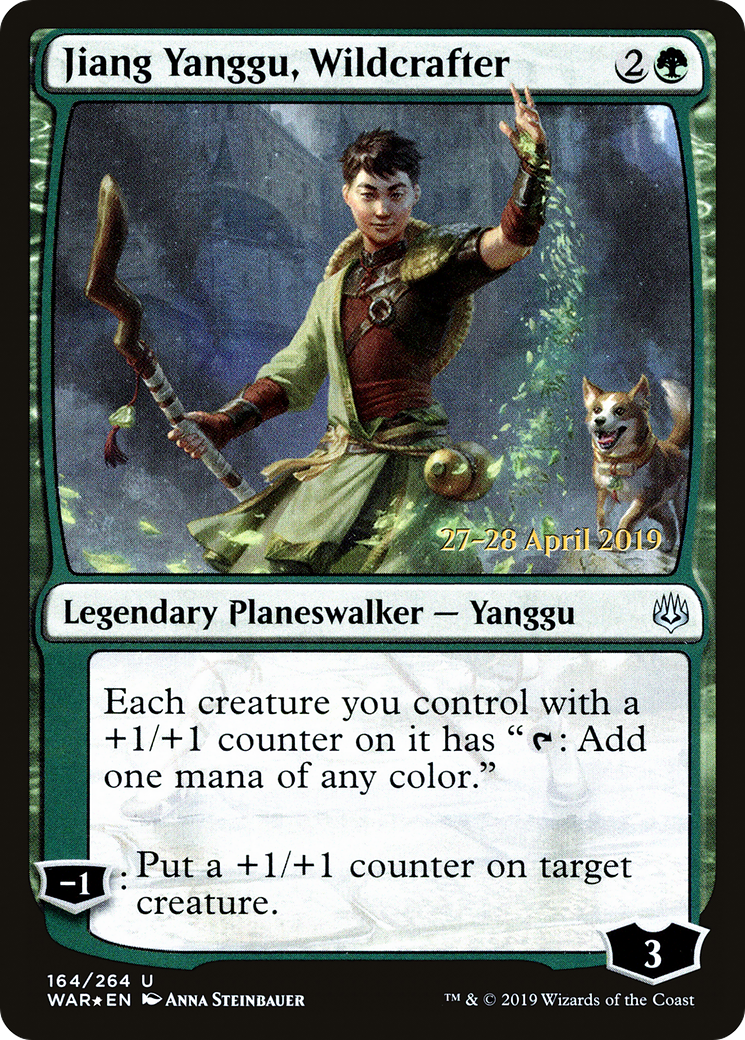 Jiang Yanggu, Wildcrafter (PRE-164S) [War of the Spark Promos] Foil