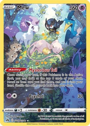 Mew GG10/70 - [Crown Zenith Galarian Gallery] Holofoil