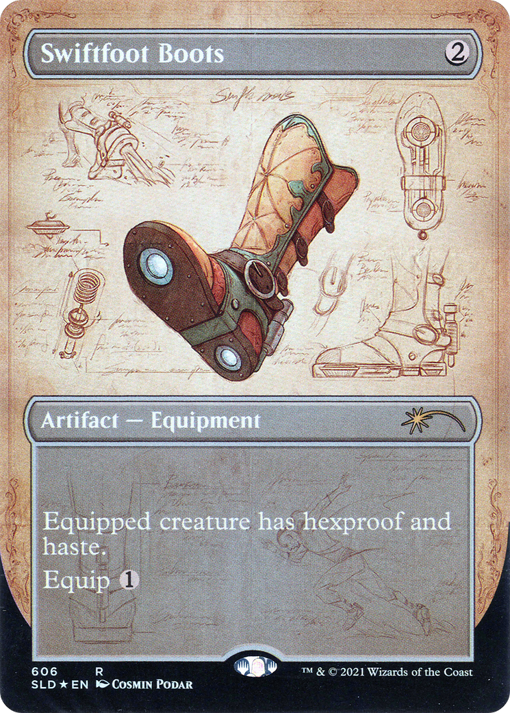 Swiftfoot Boots (SLD-606) [Secret Lair Drop] (Borderless) Foil