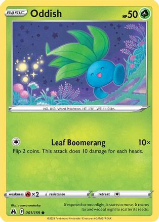 Oddish 1/159 - [Crown Zenith] Reverse Holofoil