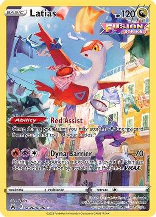 Latias GG20/70 - [Crown Zenith Galarian Gallery] Holofoil