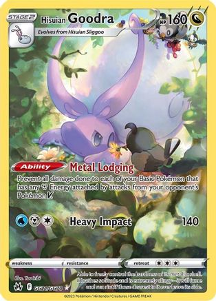 Hisuian Goodra GG21/70 - [Crown Zenith Galarian Gallery] Holofoil