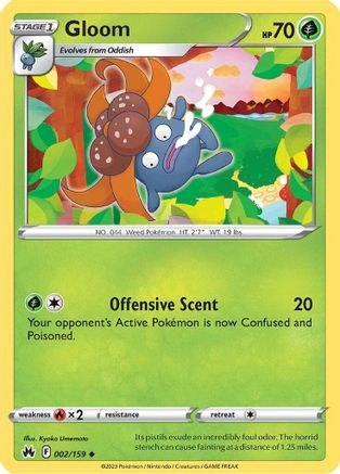 Gloom 2/159 - [Crown Zenith] Reverse Holofoil