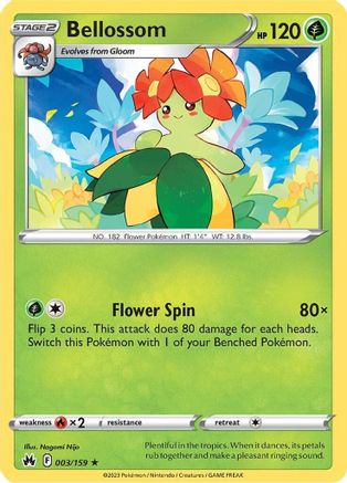 Bellossom 3/159 - [Crown Zenith] Reverse Holofoil