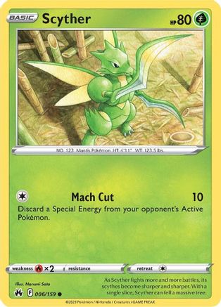 Scyther 6/159 - [Crown Zenith]