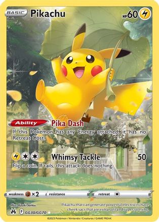 Pikachu GG30/70 - [Crown Zenith Galarian Gallery] Holofoil