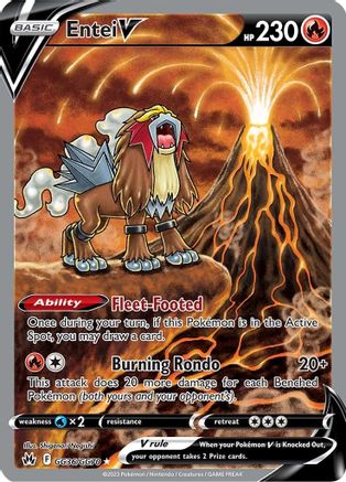 Entei V GG36/70 - [Crown Zenith Galarian Gallery] Holofoil
