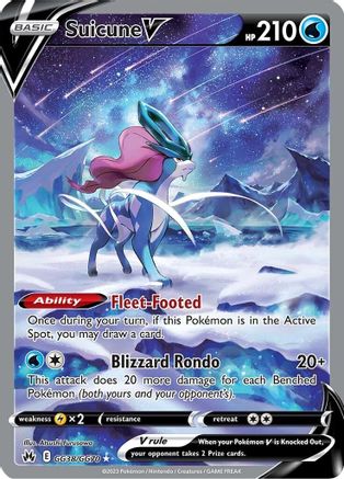 Suicune V GG38/70 - [Crown Zenith Galarian Gallery] Holofoil