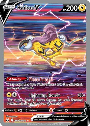 Raikou V GG41/70 - [Crown Zenith Galarian Gallery] Holofoil