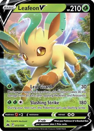 Leafeon V 13/159 - [Crown Zenith] Holofoil