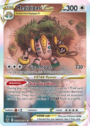 Regigigas VSTAR GG55/70 - [Crown Zenith Galarian Gallery] Holofoil