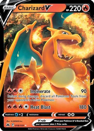 Charizard V 18/159 - [Crown Zenith] Holofoil
