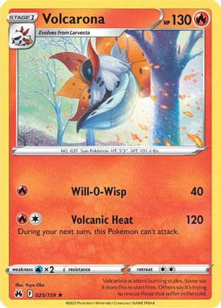 Volcarona 25/159 - [Crown Zenith] Reverse Holofoil