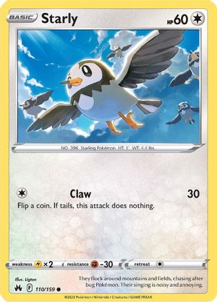 Starly 110/159 - [Crown Zenith]