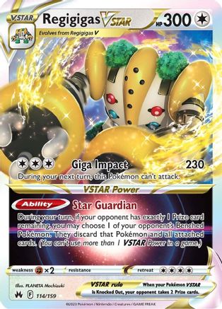 Regigigas VSTAR 114/159 - [Crown Zenith] Holofoil