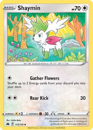 Shaymin 115/159 - [Crown Zenith] Reverse Holofoil