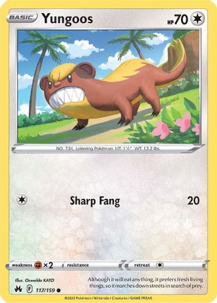Yungoos 117/159 - [Crown Zenith]