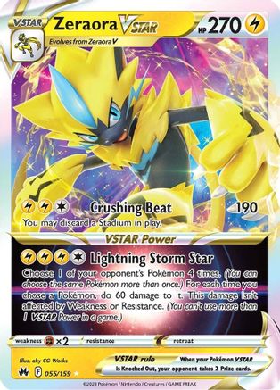 Zeraora VSTAR 55/159 - [Crown Zenith] Holofoil