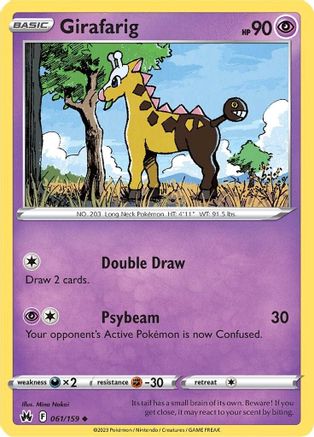 Girafarig 61/159 - [Crown Zenith] Reverse Holofoil