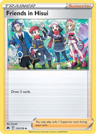 Friends in Hisui 130/159 - [Crown Zenith] Reverse Holofoil