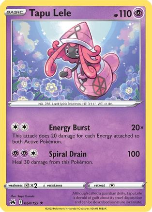 Tapu Lele 64/159 - [Crown Zenith] Holofoil