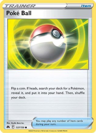 Poke Ball 137/159 - [Crown Zenith] Reverse Holofoil