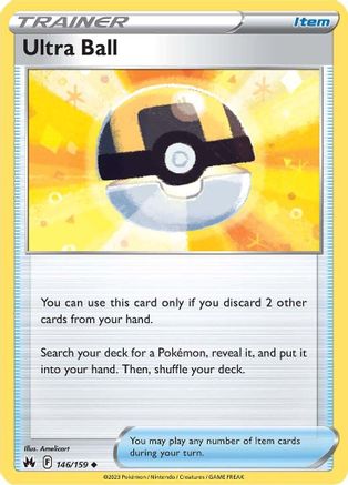 Ultra Ball 146/159 - [Crown Zenith] Reverse Holofoil