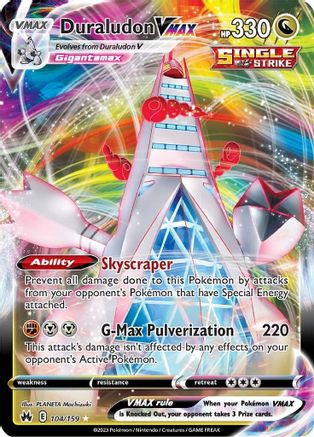 Duraludon VMAX 104/159 - [Crown Zenith] Holofoil