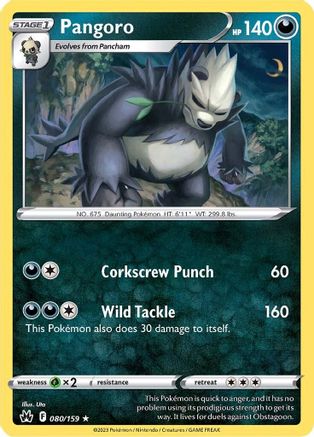 Pangoro 80/159 - [Crown Zenith]