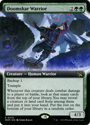 Doomskar Warrior (MOM-370) [March of the Machine]: (Extended Art) Foil