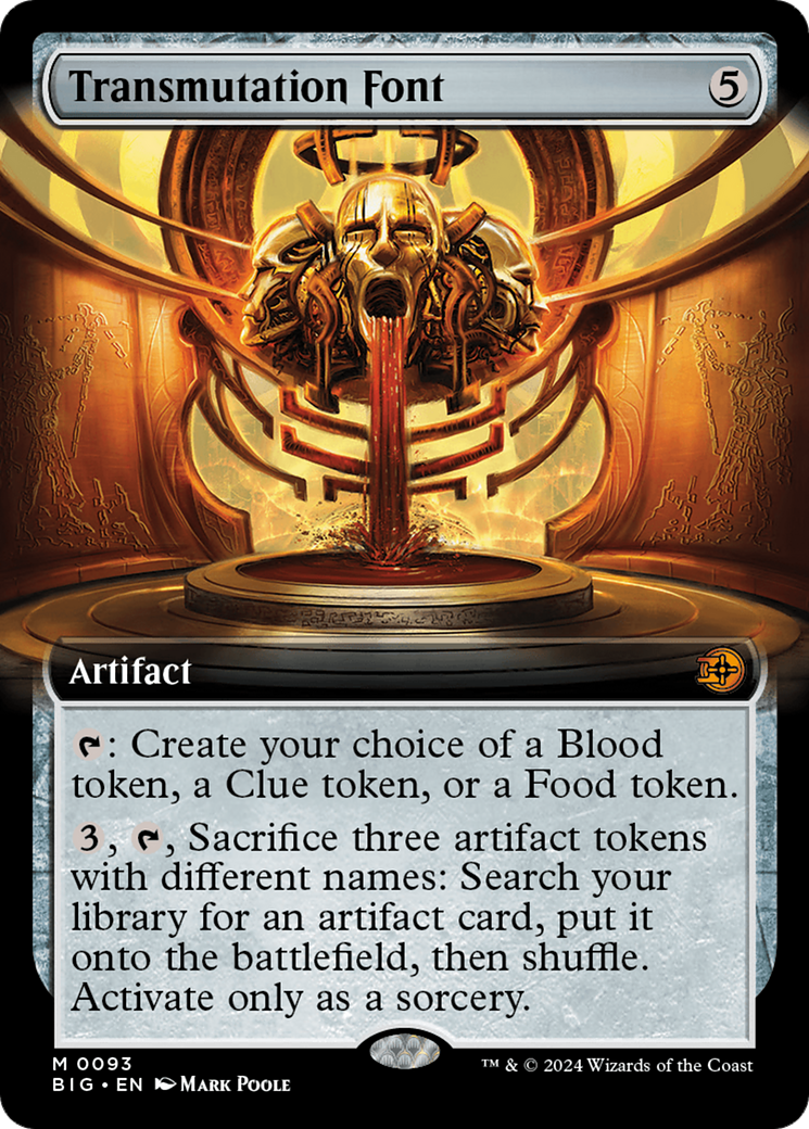 Transmutation Font (BIG-093) [The Big Score]: (Extended Art) Foil