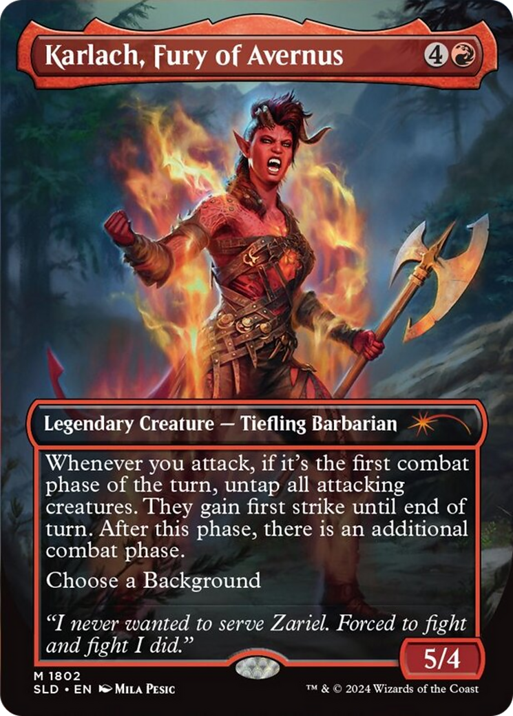 Karlach, Fury of Avernus (SLD-1802) [Secret Lair Drop] (Borderless)
