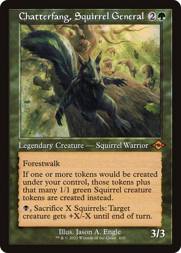 Chatterfang, Squirrel General (Retro Frame) (MH2-410) [Modern Horizons 2] Foil