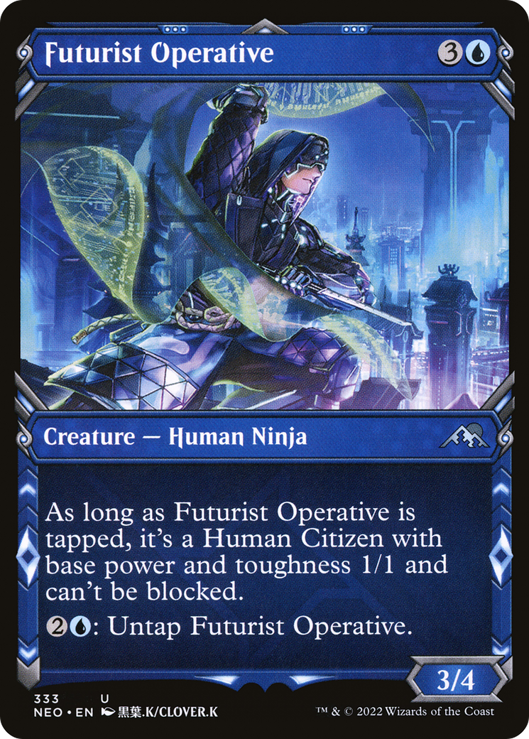 Futurist Operative (Showcase) (NEO-333) [Kamigawa: Neon Dynasty]