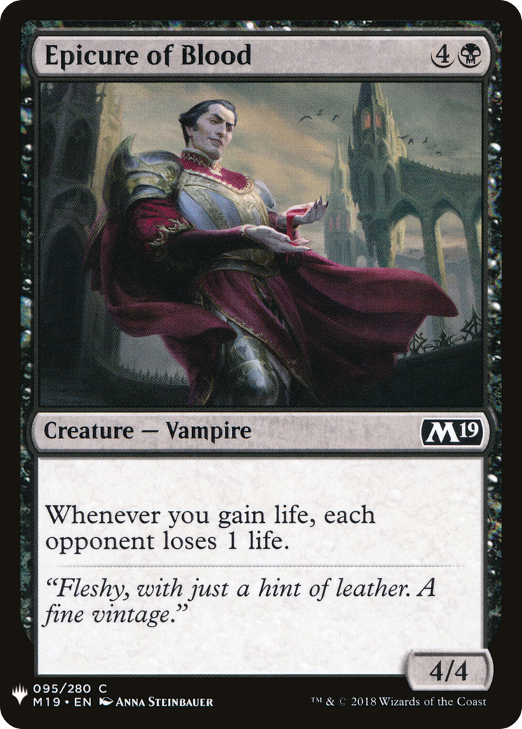 Epicure of Blood (LIST-M19-95) [The List]