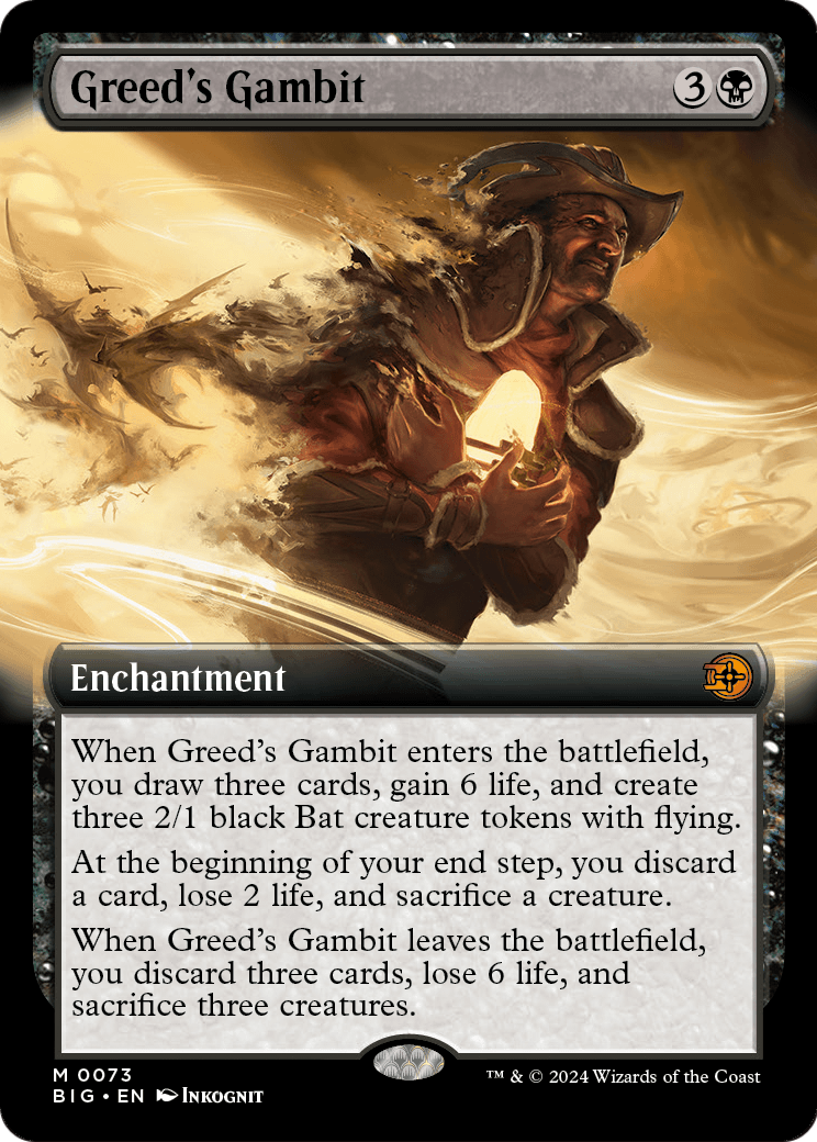 Greed's Gambit (Extended Art) (BIG-073) [The Big Score]